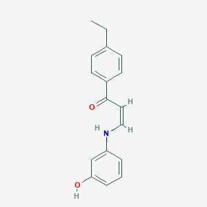 1-(4-Ethylphenyl)-3-(3-hydroxyanilino)-2-propen-1-one