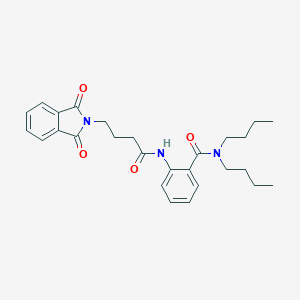 molecular formula C27H33N3O4 B376583 N,N-dibutyl-2-{[4-(1,3-dioxo-1,3-dihydro-2H-isoindol-2-yl)butanoyl]amino}benzamide 