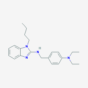 1-BUTYL-N-{[4-(DIETHYLAMINO)PHENYL]METHYL}-1H-1,3-BENZODIAZOL-2-AMINE