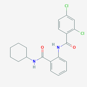 2,4-dichloro-N-[2-(cyclohexylcarbamoyl)phenyl]benzamide