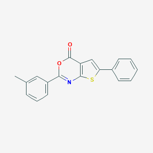 2-(3-methylphenyl)-6-phenyl-4H-thieno[2,3-d][1,3]oxazin-4-one