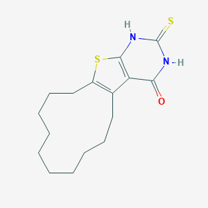 2-thioxo-2,3,5,6,7,8,9,10,11,12,13,14-dodecahydrocyclododeca[4,5]thieno[2,3-d]pyrimidin-4(1H)-one
