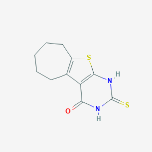 2-thioxo-1,2,3,5,6,7,8,9-octahydro-4H-cyclohepta[4,5]thieno[2,3-d]pyrimidin-4-one