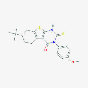 7-tert-butyl-3-(4-methoxyphenyl)-2-sulfanylidene-5,6,7,8-tetrahydro-1H-[1]benzothiolo[2,3-d]pyrimidin-4-one