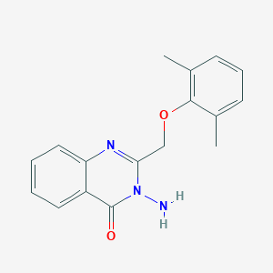 molecular formula C17H17N3O2 B376659 3-amino-2-[(2,6-dimethylphenoxy)methyl]-4(3H)-quinazolinone 