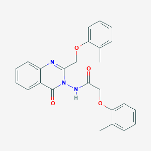 2-(2-methylphenoxy)-N-(2-[(2-methylphenoxy)methyl]-4-oxo-3(4H)-quinazolinyl)acetamide