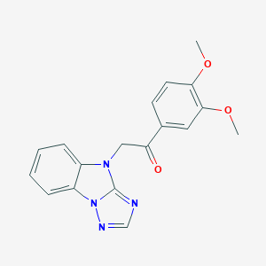 1-(3,4-dimethoxyphenyl)-2-(4H-[1,2,4]triazolo[1,5-a]benzimidazol-4-yl)ethanone