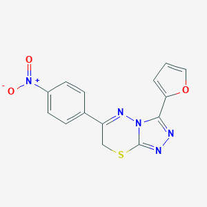 3-(furan-2-yl)-6-(4-nitrophenyl)-7H-[1,2,4]triazolo[3,4-b][1,3,4]thiadiazine