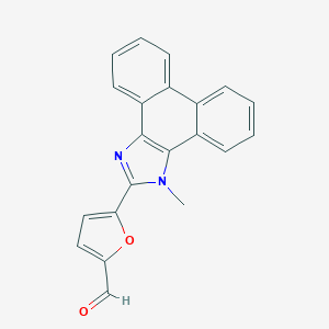 molecular formula C21H14N2O2 B376743 5-(1-methyl-1H-phenanthro[9,10-d]imidazol-2-yl)-2-furaldehyde 