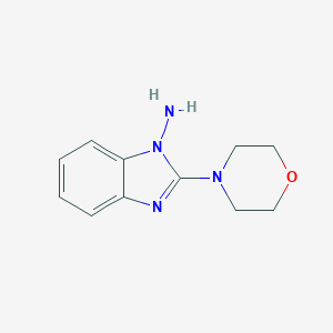 molecular formula C11H14N4O B376744 2-(4-morpholinyl)-1H-benzimidazol-1-amine 