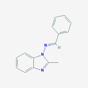molecular formula C15H13N3 B376746 2-methyl-N-[(E)-phenylmethylidene]-1H-benzimidazol-1-amine CAS No. 5540-38-5