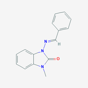 molecular formula C15H13N3O B376752 1-(benzylideneamino)-3-methyl-1,3-dihydro-2H-benzimidazol-2-one 