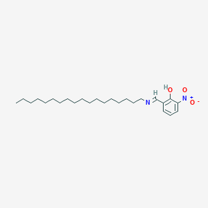2-Nitro-6-[(octadecylimino)methyl]phenol