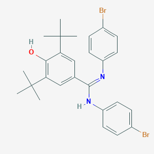 N,N'-bis(4-bromophenyl)-3,5-ditert-butyl-4-hydroxybenzenecarboximidamide