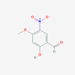 molecular formula C8H7NO5 B376771 2-Hydroxy-4-methoxy-5-nitrobenzaldehyde CAS No. 6615-24-3
