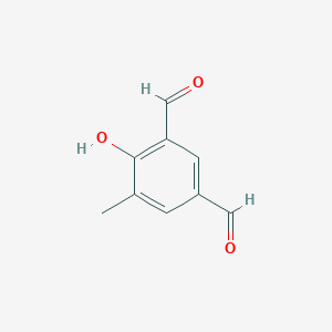 molecular formula C9H8O3 B376773 4-Hydroxy-5-methylisophthalaldehyde CAS No. 3328-73-2