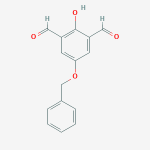 molecular formula C15H12O4 B376774 5-(Benzyloxy)-2-hydroxyisophthalaldehyde 