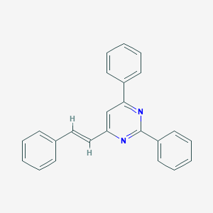 molecular formula C24H18N2 B376775 2,4-Diphenyl-6-(2-phenylvinyl)pyrimidine 