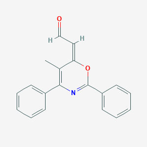 (5-methyl-2,4-diphenyl-6H-1,3-oxazin-6-ylidene)acetaldehyde