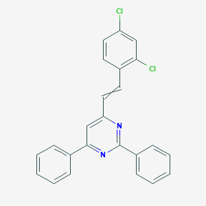 4-[2-(2,4-Dichlorophenyl)vinyl]-2,6-diphenylpyrimidine