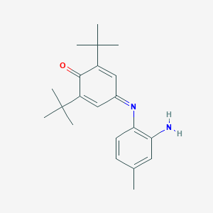 molecular formula C21H28N2O B376813 4-[(2-Amino-4-methylphenyl)imino]-2,6-ditert-butyl-2,5-cyclohexadien-1-one 