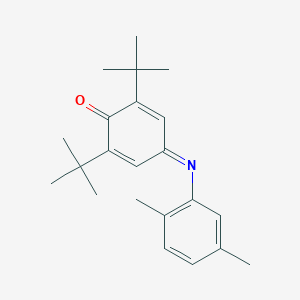 molecular formula C22H29NO B376817 2,6-Ditert-butyl-4-[(2,5-dimethylphenyl)imino]-2,5-cyclohexadien-1-one 