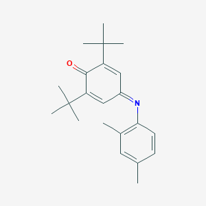 molecular formula C22H29NO B376818 2,6-Ditert-butyl-4-[(2,4-dimethylphenyl)imino]-2,5-cyclohexadien-1-one 