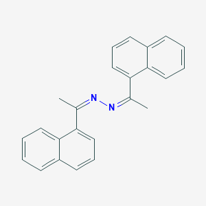 molecular formula C24H20N2 B376821 1,2-Bis[1-(1-naphthyl)ethylidene]hydrazine 