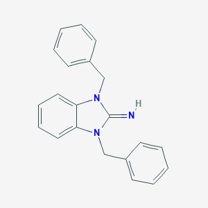 molecular formula C21H19N3 B376843 1,3-Dibenzyl-1,3-dihydrobenzoimidazol-2-ylideneamine 