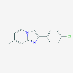 molecular formula C14H11ClN2 B376852 2-(4-Chlorophenyl)-7-methylimidazo[1,2-a]pyridine CAS No. 65964-62-7
