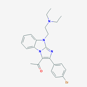 1-{2-(4-bromophenyl)-9-[2-(diethylamino)ethyl]-9H-imidazo[1,2-a]benzimidazol-3-yl}ethanone