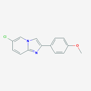 molecular formula C14H11ClN2O B376864 6-氯-2-(4-甲氧基苯基)咪唑并[1,2-a]吡啶 CAS No. 325736-91-2