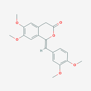 molecular formula C20H20O6 B376865 1-(3,4-dimethoxybenzylidene)-6,7-dimethoxy-1,4-dihydro-3H-isochromen-3-one CAS No. 164225-33-6