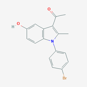 molecular formula C17H14BrNO2 B376870 1-[1-(4-bromophenyl)-5-hydroxy-2-methyl-1H-indol-3-yl]ethanone CAS No. 332017-50-2
