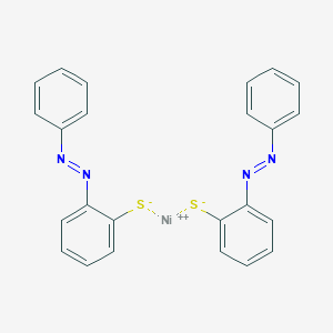 molecular formula C24H18N4NiS2 B376875 bis[2-(phenyldiazenyl)phenylsulfide] nickel(II) complex 