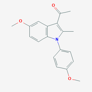molecular formula C19H19NO3 B376878 1-[5-methoxy-1-(4-methoxyphenyl)-2-methyl-1H-indol-3-yl]ethanone CAS No. 97355-82-3