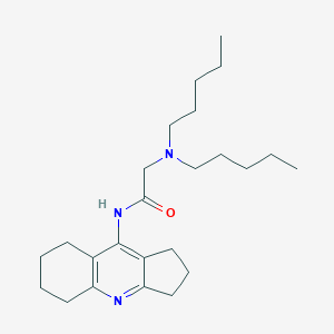 molecular formula C24H39N3O B376884 2-(dipentylamino)-N-(2,3,5,6,7,8-hexahydro-1H-cyclopenta[b]quinolin-9-yl)acetamide 