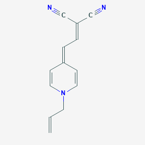 molecular formula C13H11N3 B376889 2-[2-(1-Prop-2-enylpyridin-4-ylidene)ethylidene]propanedinitrile CAS No. 380652-33-5