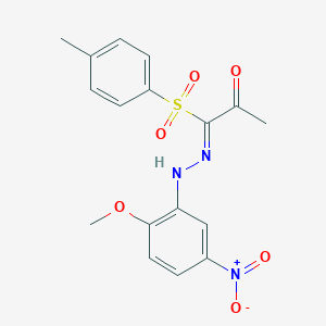 1-({5-Nitro-2-methoxyphenyl}hydrazono)-1-[(4-methylphenyl)sulfonyl]acetone