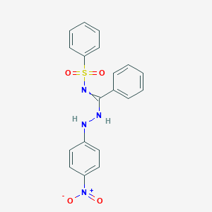 N'-(benzenesulfonyl)-N-(4-nitroanilino)benzenecarboximidamide