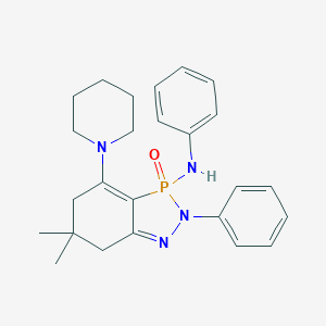 6,6-dimethyl-3-oxo-N,2-diphenyl-4-piperidin-1-yl-5,7-dihydro-1,2,3lambda5-benzodiazaphosphol-3-amine