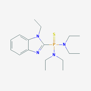 N,N,N',N'-tetraethyl-P-(1-ethyl-1H-benzimidazol-2-yl)phosphonothioic diamide
