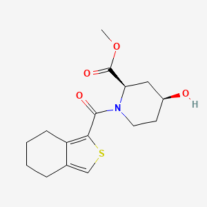 molecular formula C16H21NO4S B3769233 methyl (2R,4S)-4-hydroxy-1-(4,5,6,7-tetrahydro-2-benzothiophene-1-carbonyl)piperidine-2-carboxylate 