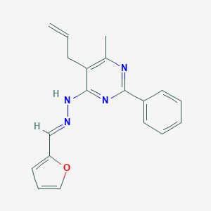 N-[(E)-furan-2-ylmethylideneamino]-6-methyl-2-phenyl-5-prop-2-enylpyrimidin-4-amine