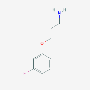 molecular formula C9H12FNO B037697 3-(3-氟苯氧基)丙胺 CAS No. 116753-49-2