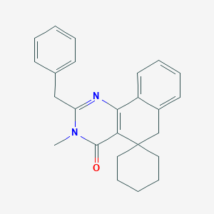 molecular formula C25H26N2O B376971 2-benzyl-3-methyl-3H-spiro[benzo[h]quinazoline-5,1'-cyclohexan]-4(6H)-one CAS No. 146828-61-7