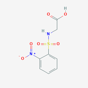 molecular formula C8H8N2O6S B376976 2-(2-ニトロベンゼンスルホンアミド)酢酸 CAS No. 15054-42-9