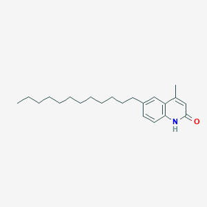 molecular formula C22H33NO B376980 6-dodecyl-4-methyl-2(1H)-quinolinone 