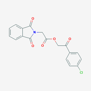 molecular formula C18H12ClNO5 B376984 2-(4-chlorophenyl)-2-oxoethyl (1,3-dioxo-1,3-dihydro-2H-isoindol-2-yl)acetate 