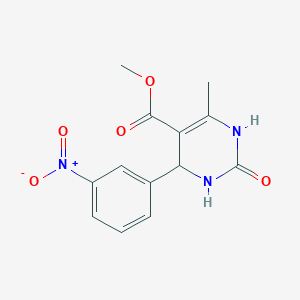 molecular formula C13H13N3O5 B376990 Methyl 6-methyl-4-(3-nitrophenyl)-2-oxo-1,2,3,4-tetrahydropyrimidine-5-carboxylate 